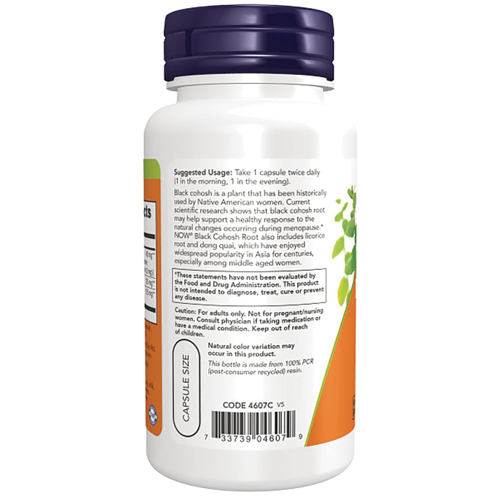 NWF408 | Back label of white supplement bottle showing suggested usage, warnings, and barcode - Thumbnail