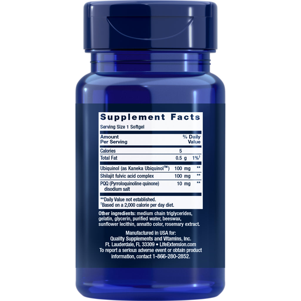 LE298 | blue supplement bottle back showing Supplement Facts panel and ingredient list - Thumbnail
