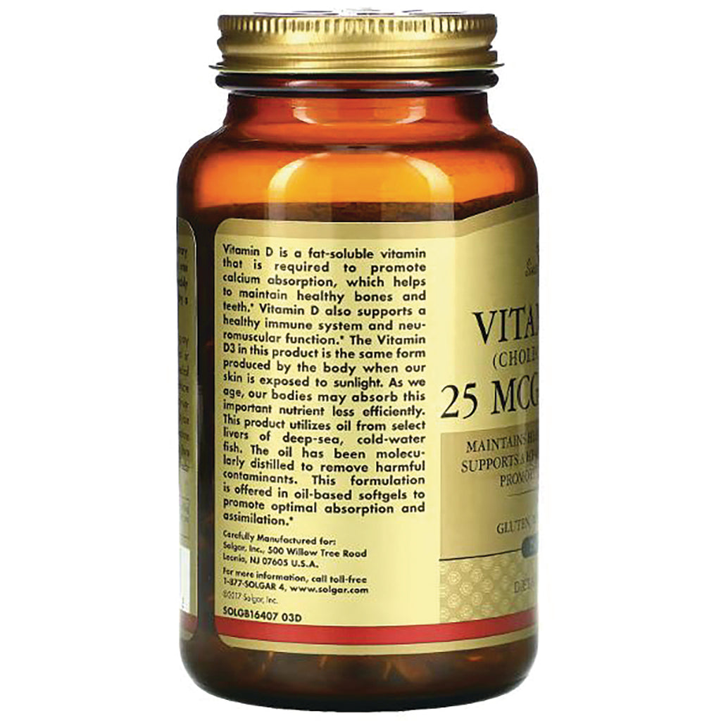 SLG246 | amber supplement bottle back showing label text and 25 MCG dosage - Thumbnail