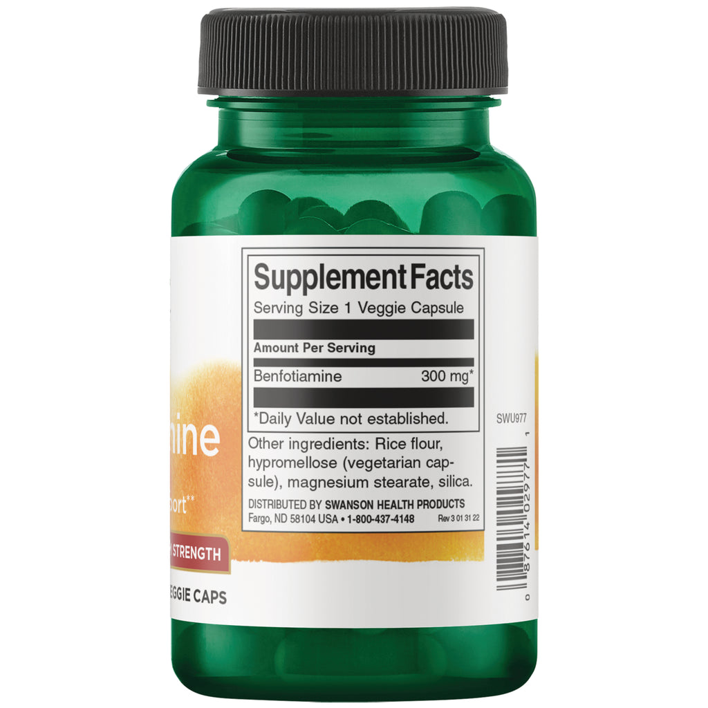 SWU977 |Back label with supplement facts and serving information - Thumbnail