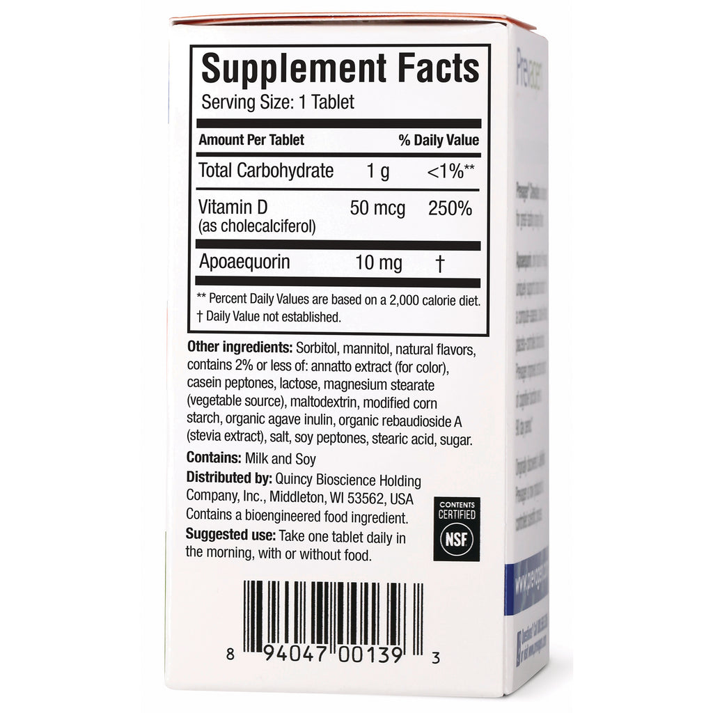 QB010 | Back of supplement box showing Supplement Facts panel, ingredients list and barcode - Thumbnail
