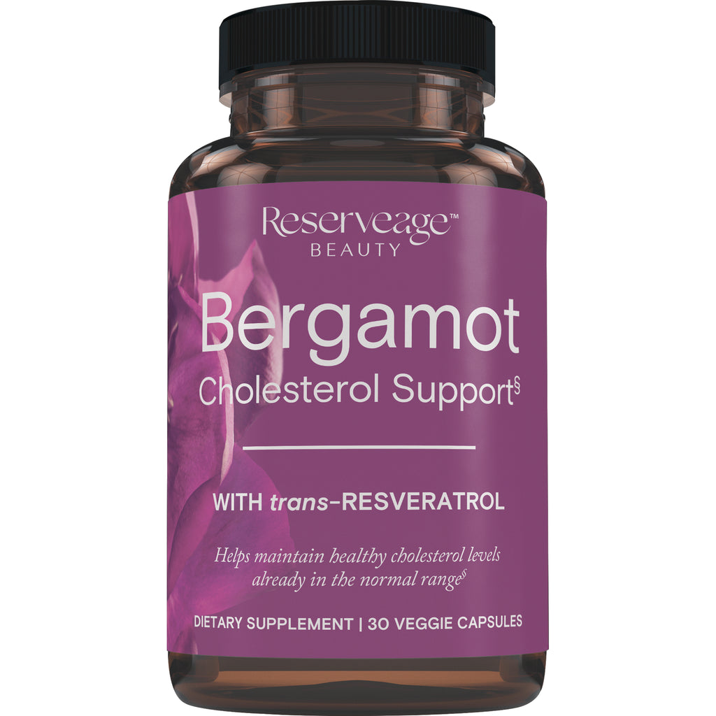 RSA023 | Bergamot Cholesterol Support dietary supplement bottle with purple label, 30 veggie capsules - Thumbnail