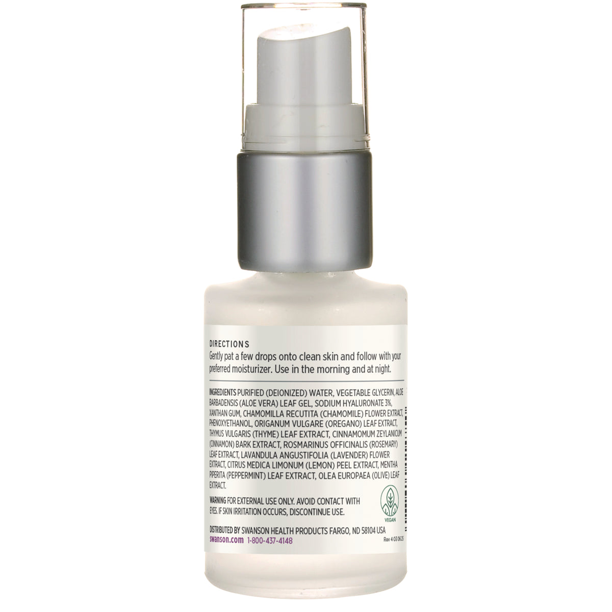 SW1795 | Back label with ingredients