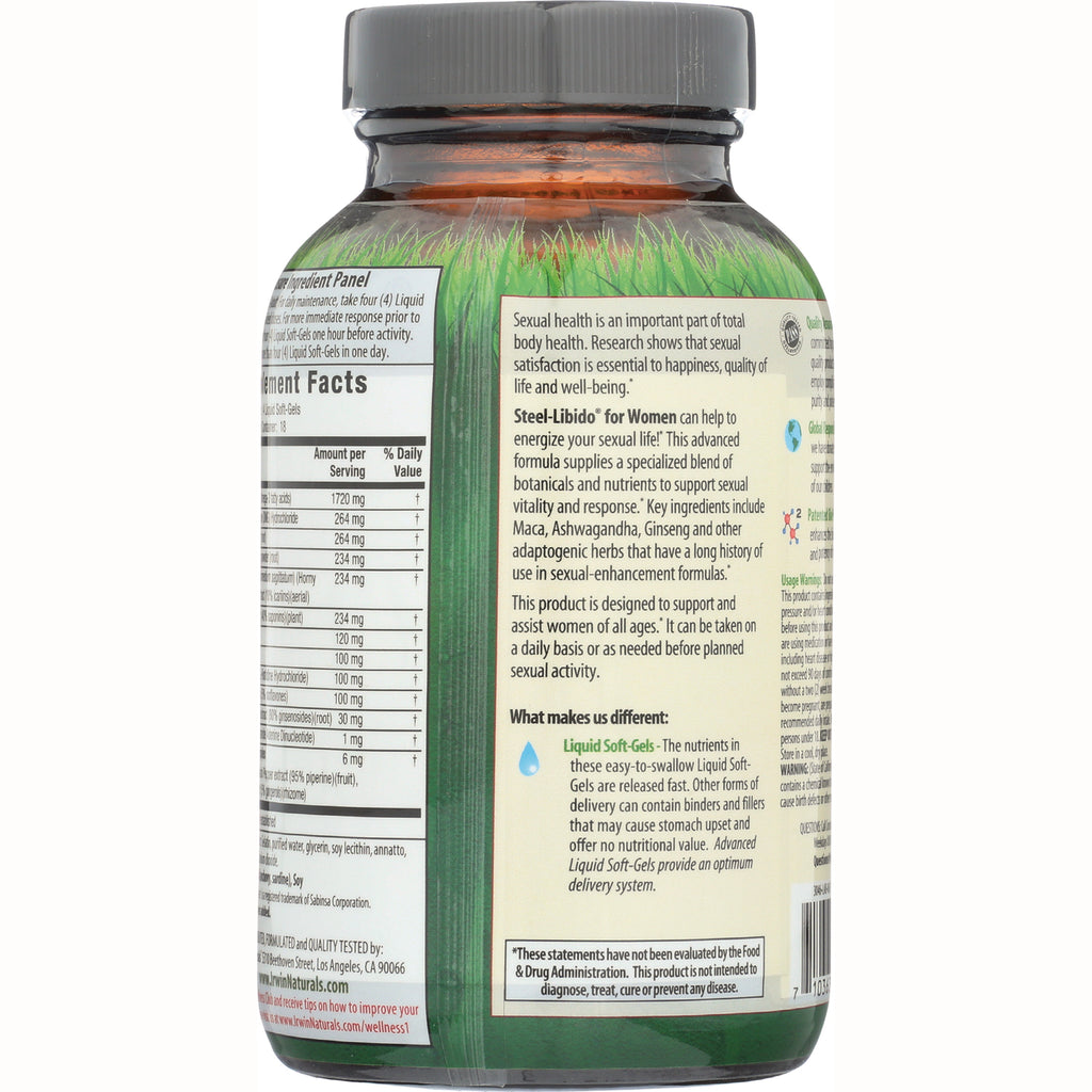 IR066 | back label of supplement bottle showing Supplement Facts panel, product description and usage information - Thumbnail