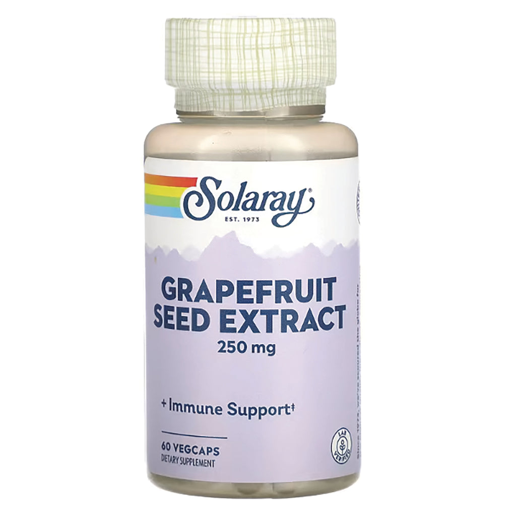 SLR357 | Solaray Grapefruit Seed Extract 250 mg, Immune Support, 60 VegCaps - Thumbnail