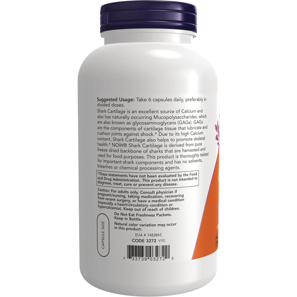 NWF421 | Back label of white supplement bottle showing suggested usage, cautions, and barcode - Thumbnail