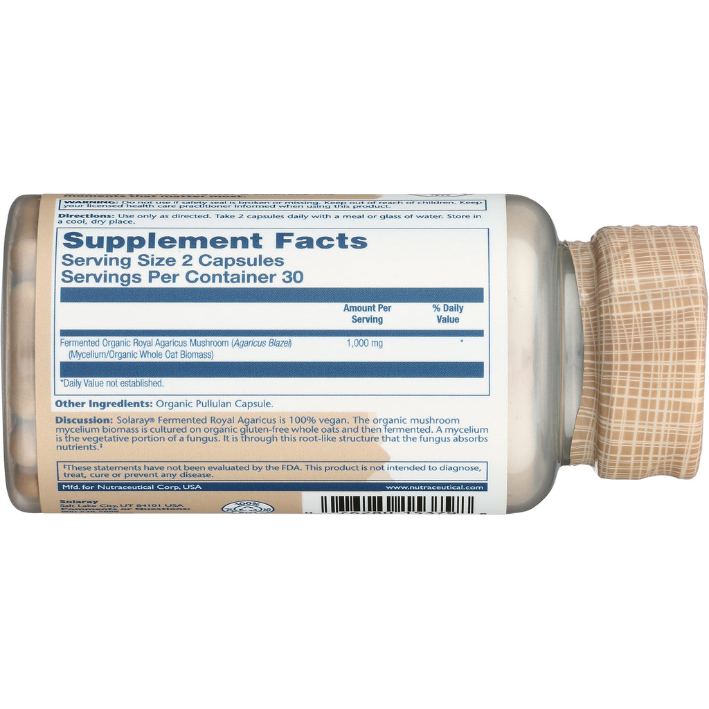 SLR465 | Back label with Supplement Facts, serving size 2 capsules, 30 servings per container - Thumbnail
