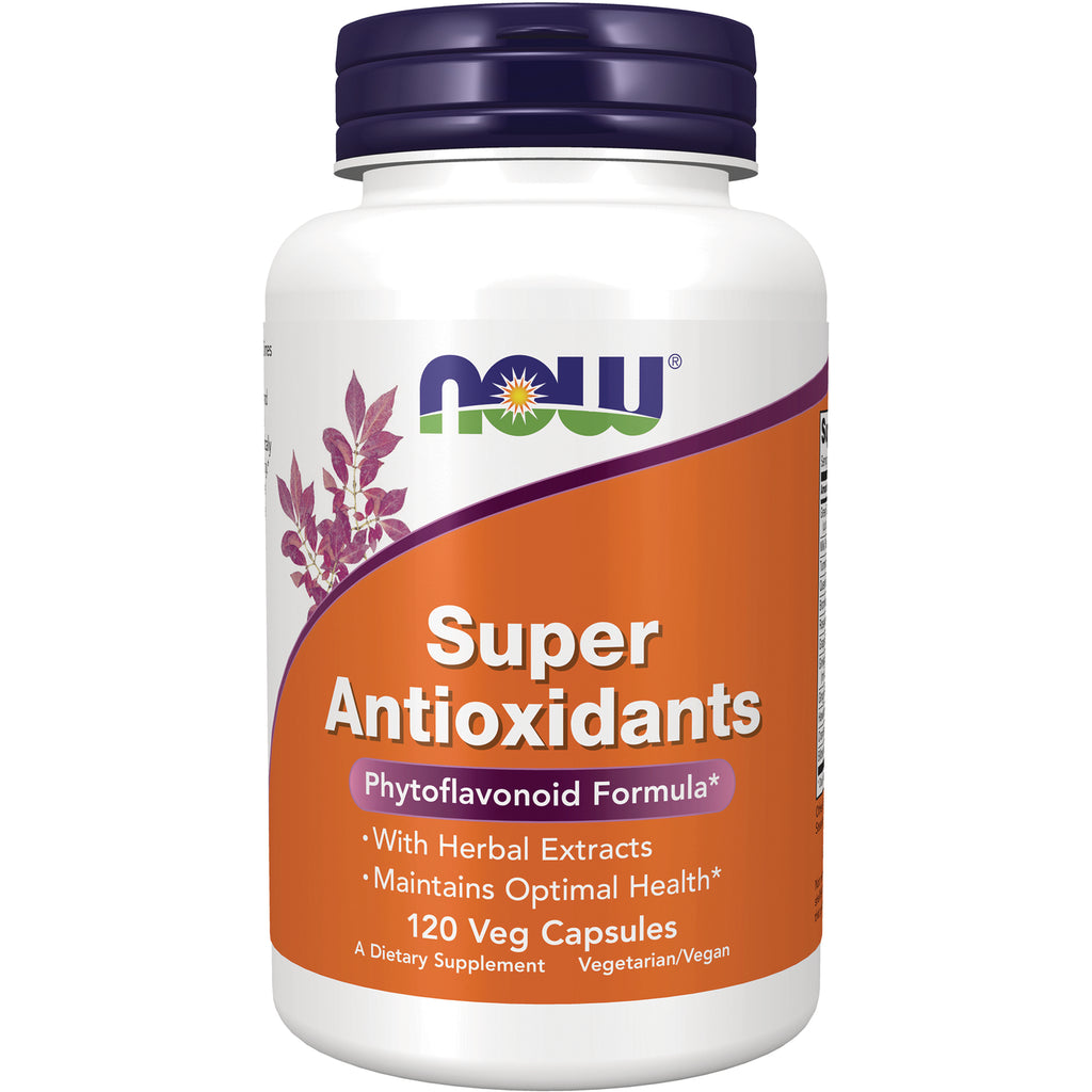 NWF151 | NOW Super Antioxidants Phytoflavonoid Formula 120 Veg Capsules front label - Thumbnail