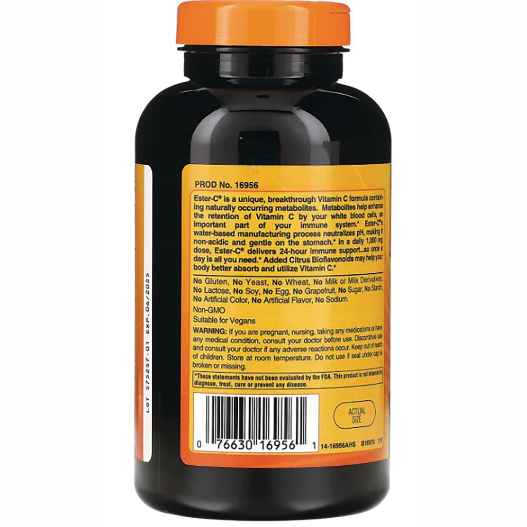 AM121 | Back of dark supplement bottle showing yellow label text, warnings and barcode - Thumbnail