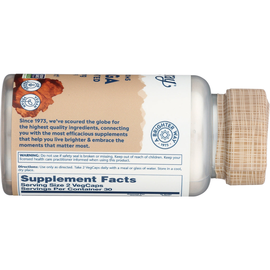 SLR459 | back of supplement bottle label showing Supplement Facts, serving size and directions - Thumbnail