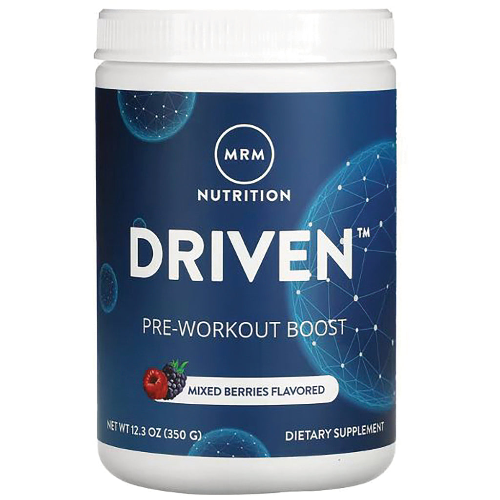 MRM018 | MRM Nutrition DRIVEN pre-workout boost jar with mixed berries flavored front label - Thumbnail