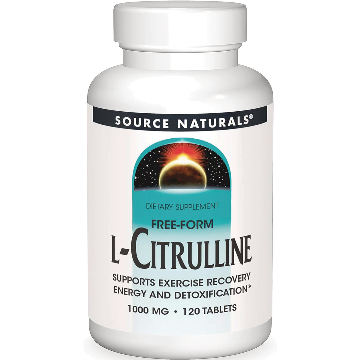 SN673 | Source Naturals Free-Form L-Citrulline dietary supplement, 1000 mg, 120 tablets