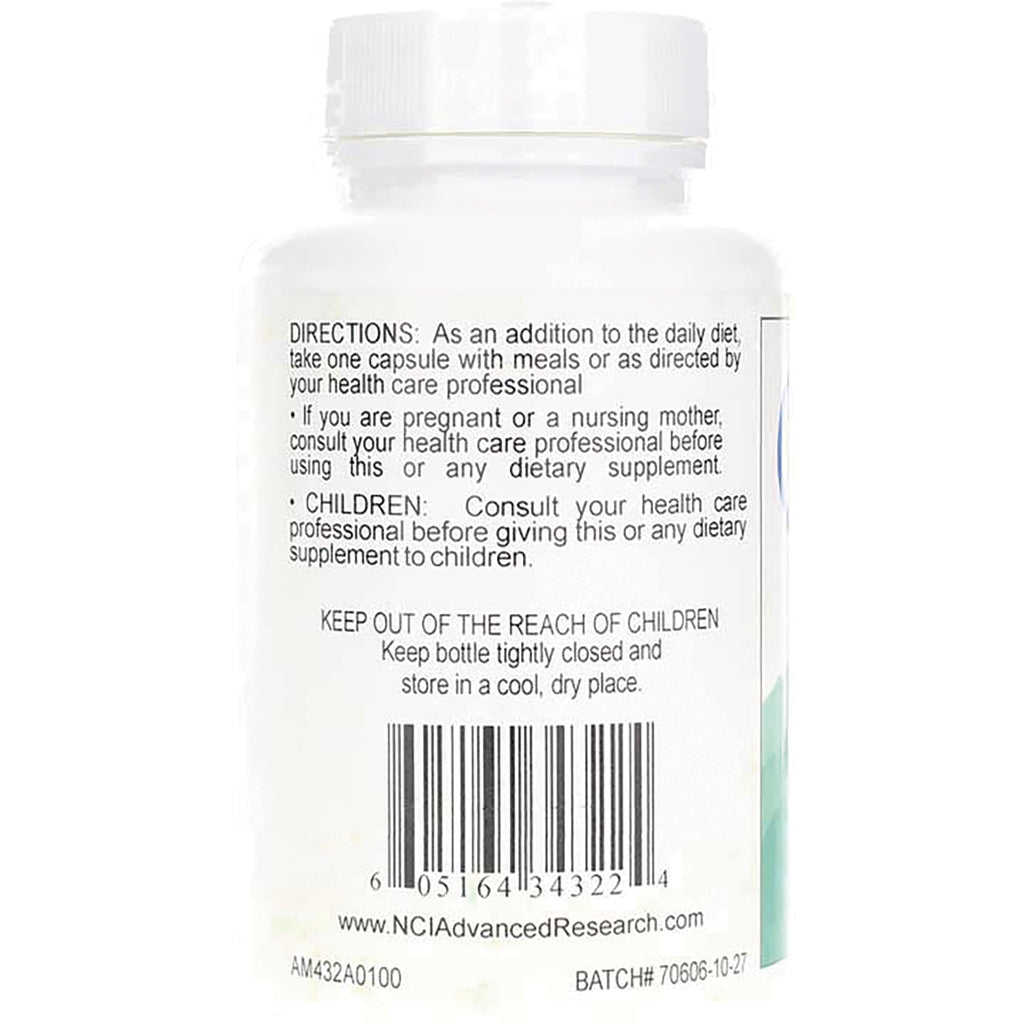 ADR018 | Back label with directions, warnings, barcode, and NCIAdvancedResearch.com - Thumbnail