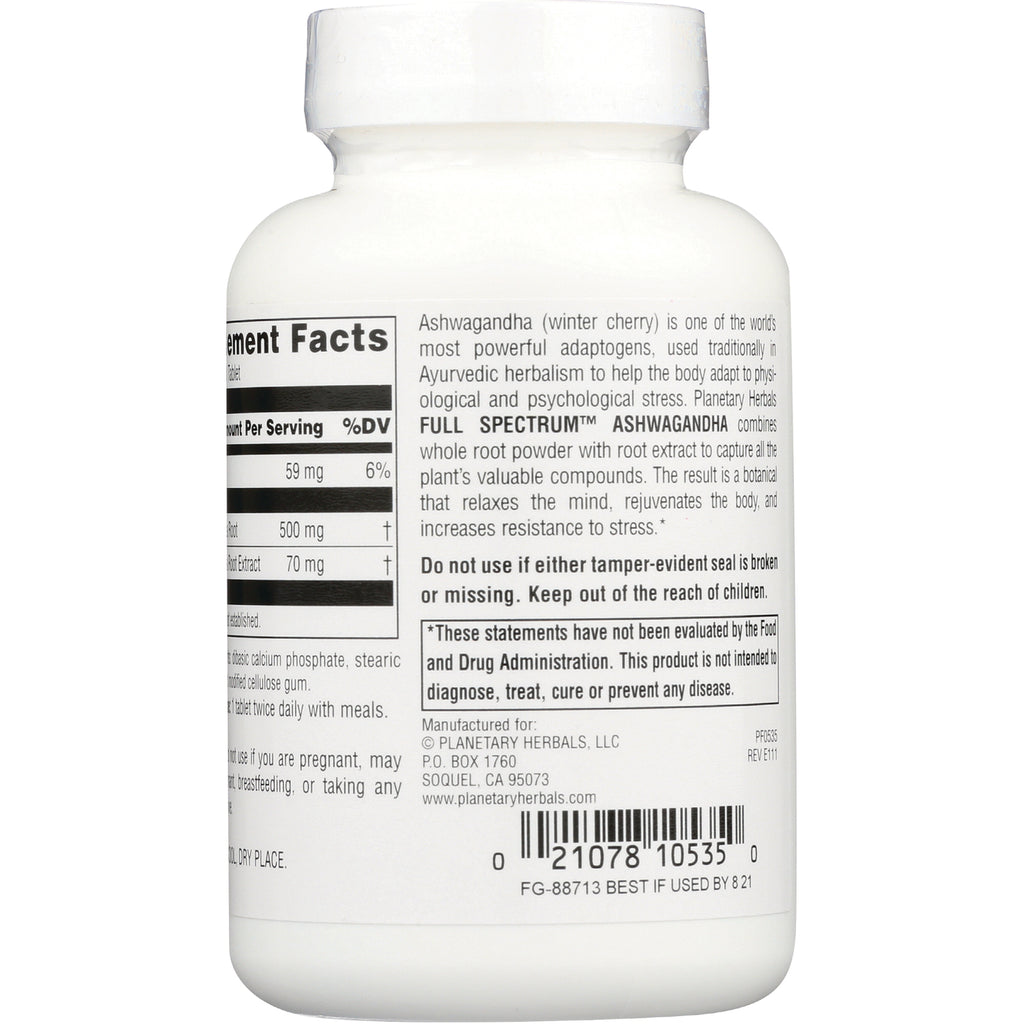 PF051 | back of white supplement bottle showing supplement facts, warnings and barcode - Thumbnail