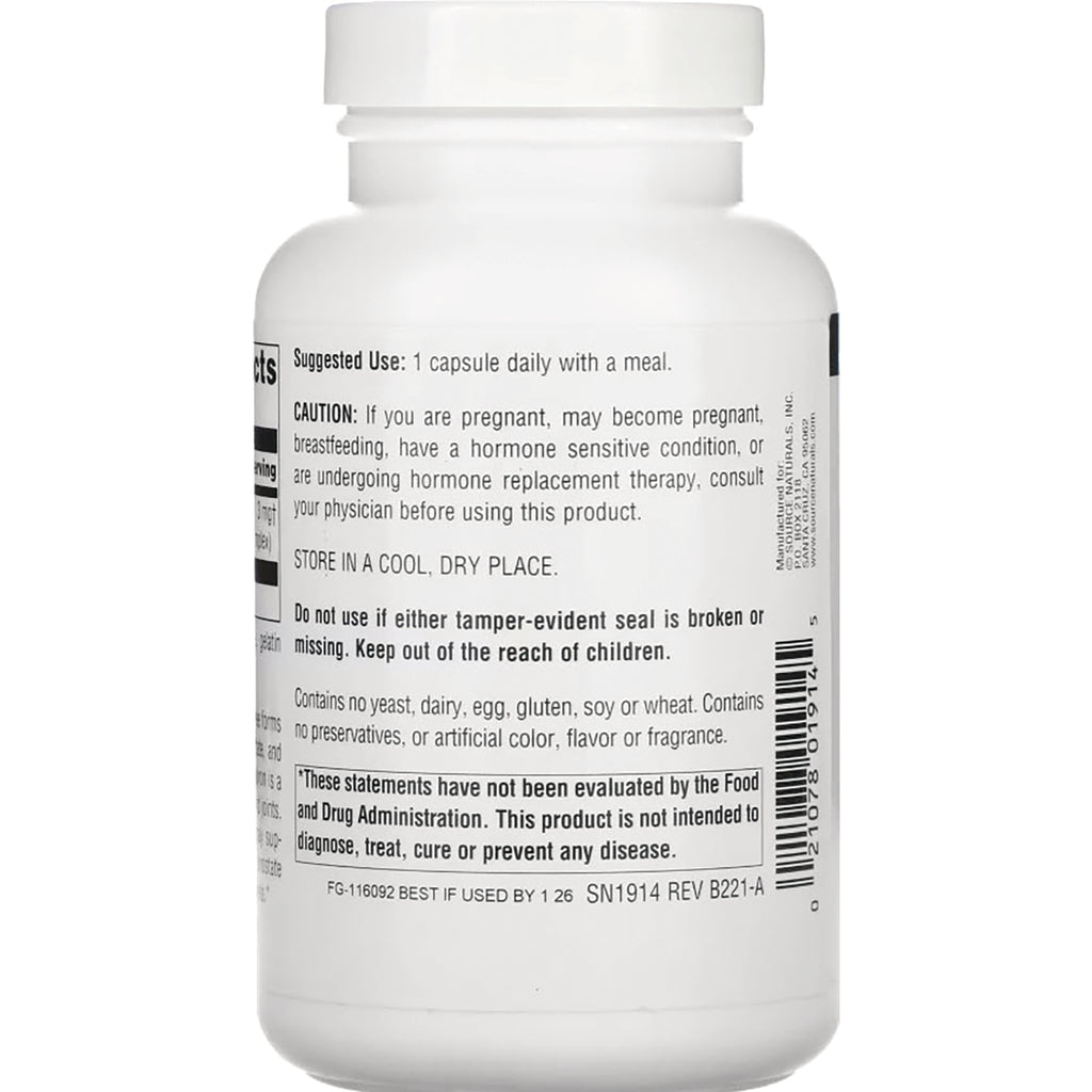 SN829 | Back label with suggested use, caution, storage directions, and FDA disclaimer - Thumbnail