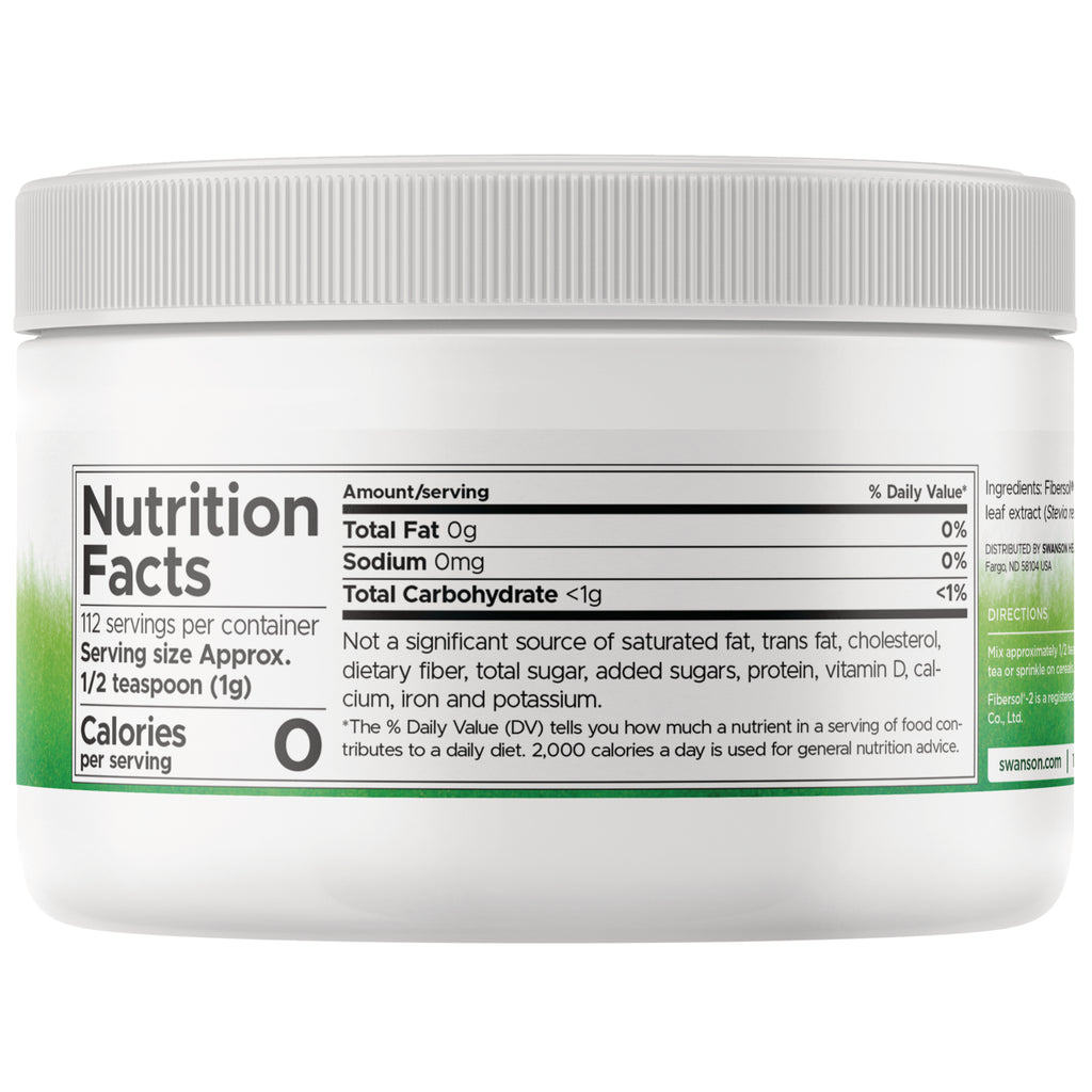 SW924 | Back label with supplement facts and serving information - Thumbnail