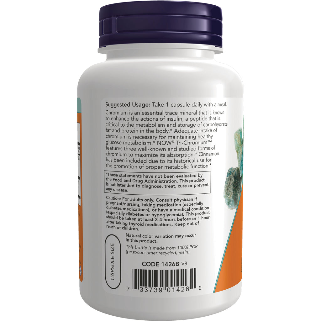 Back label showing suggested usage, cautions, and barcode on supplement bottle - Thumbnail
