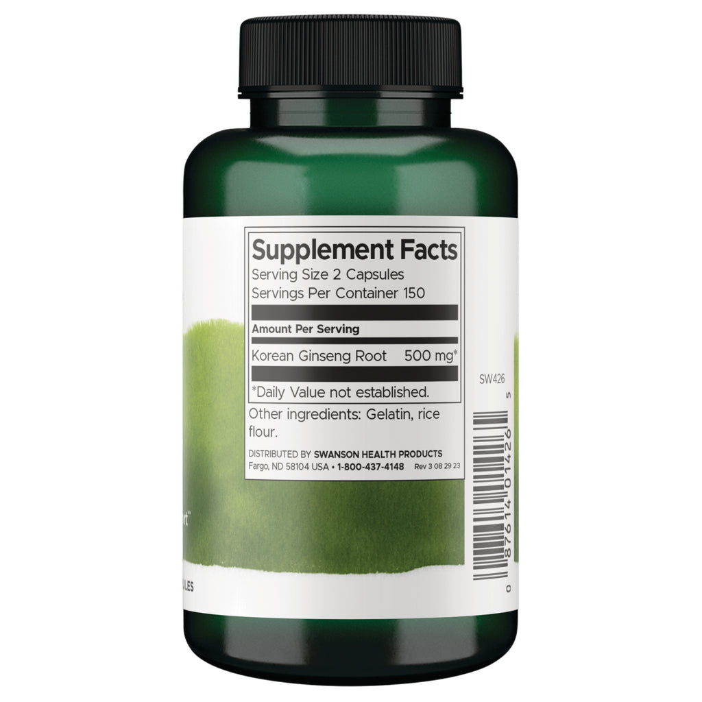 SW426 | Back label with Supplement Facts - Thumbnail