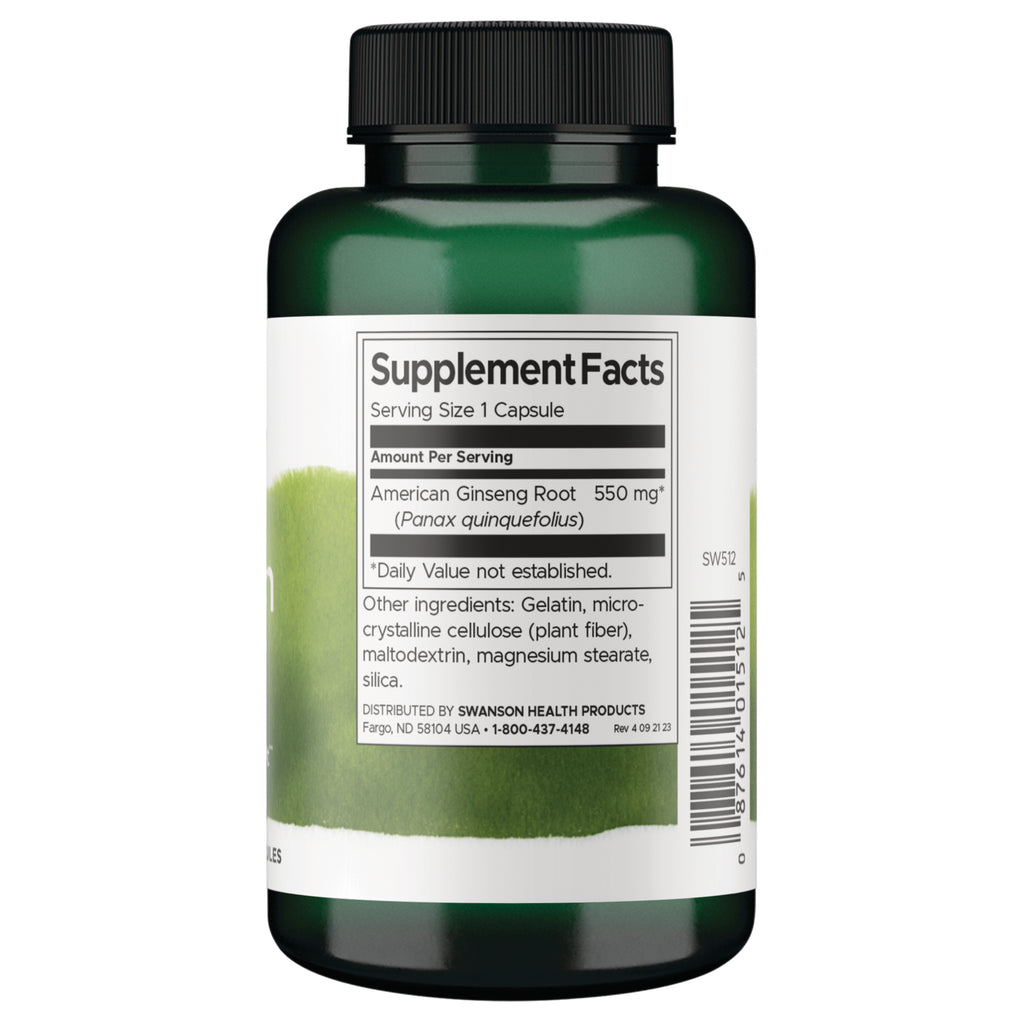 SW512 | Back label with supplement facts and serving informationze - Thumbnail