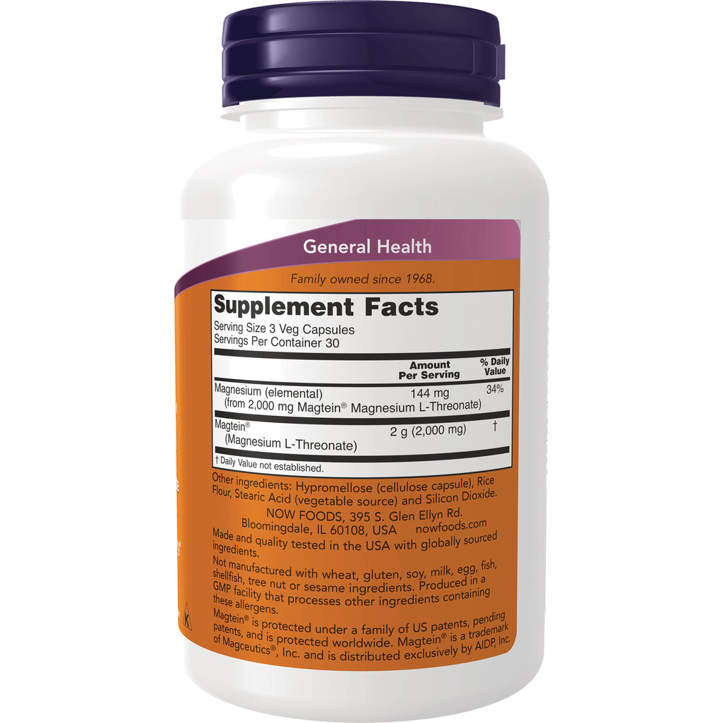 NWF1315 | Back of white supplement bottle showing Supplement Facts label and General Health heading - Thumbnail