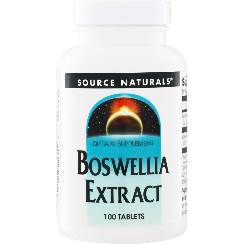 SN458 | Source Naturals Boswellia Extract dietary supplement, 100 tablets - Thumbnail