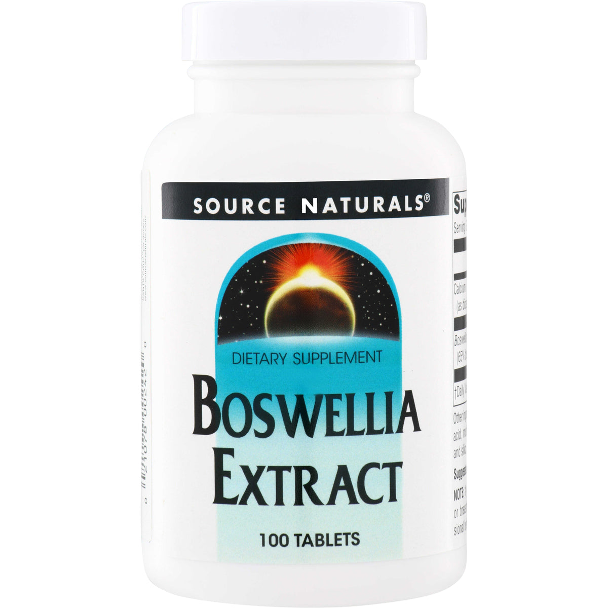 SN458 | Source Naturals Boswellia Extract dietary supplement, 100 tablets