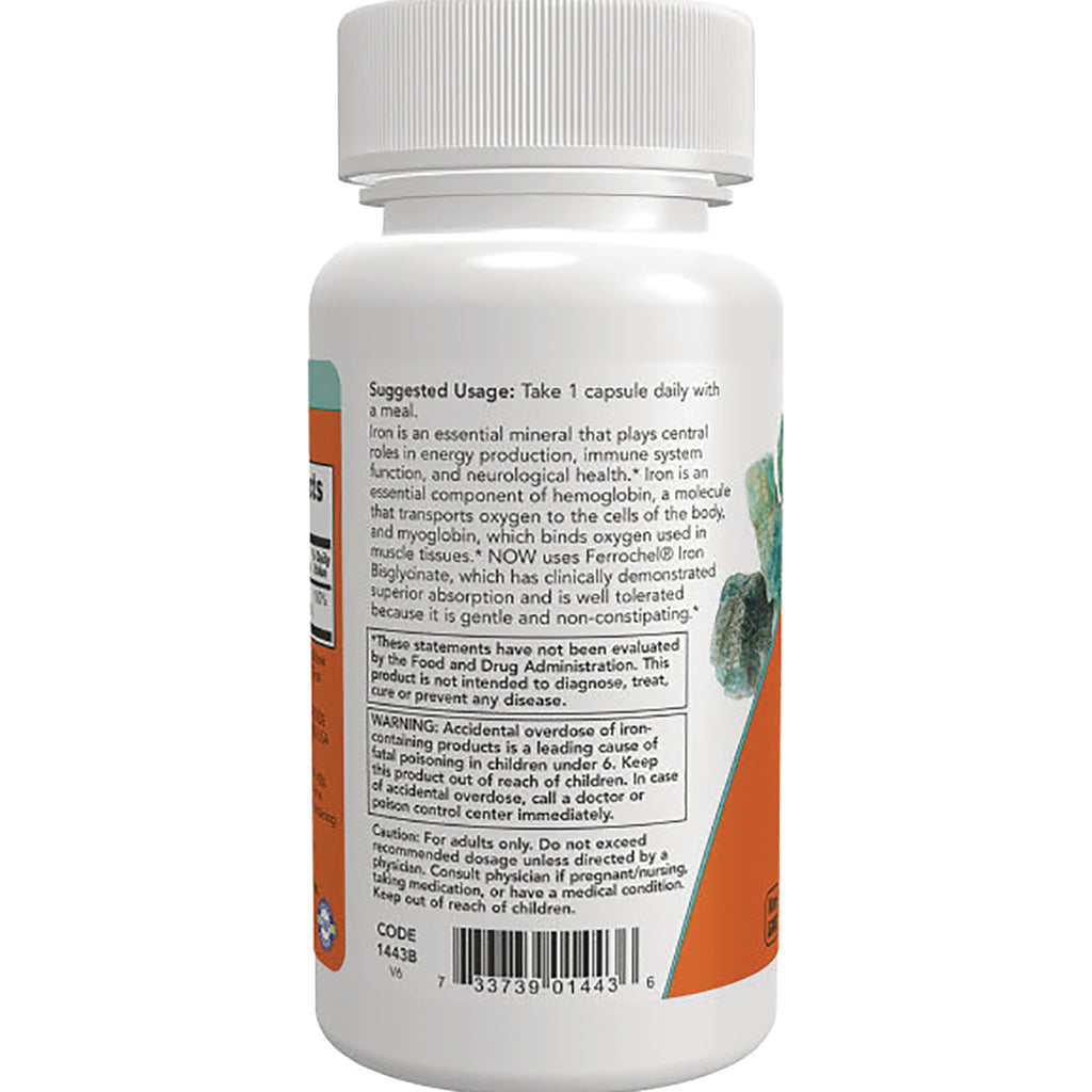 NWF758 | Back of white supplement bottle showing suggested usage, warnings and barcode - Thumbnail