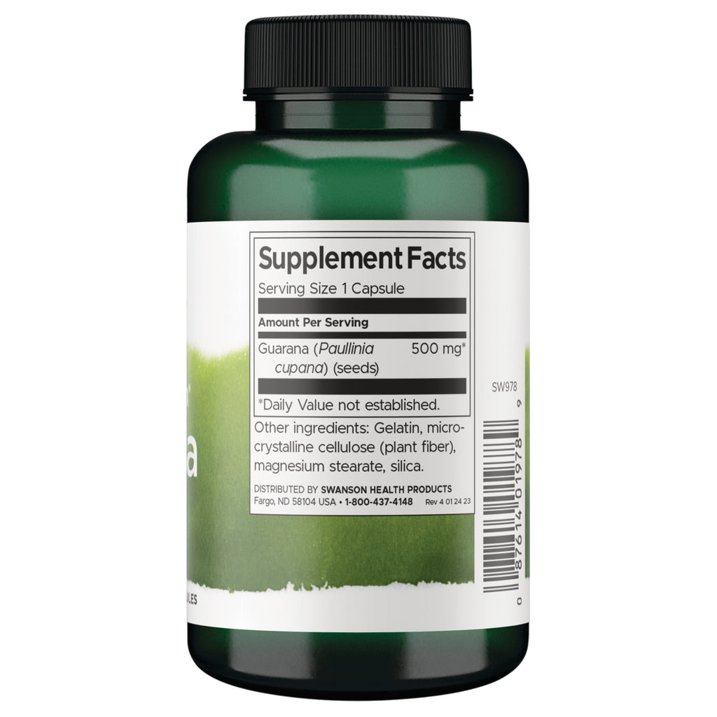 SW978 | Back label with supplement facts and serving information - Thumbnail