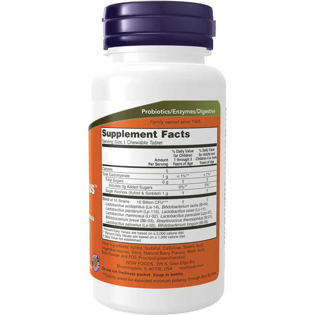 NWF1290 | Back of white supplement bottle showing Supplement Facts panel and ingredient text - Thumbnail