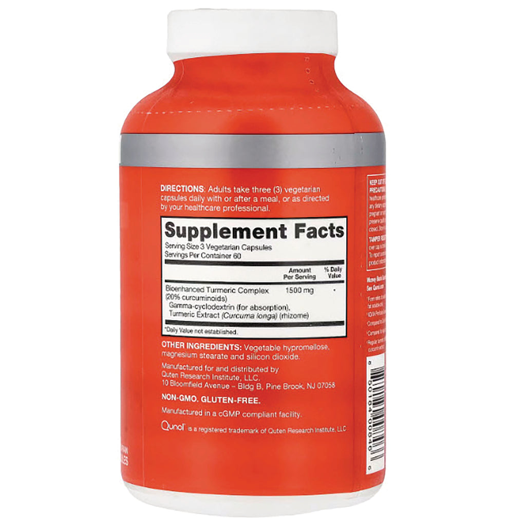 QNL011 | Back of supplement bottle showing Supplement Facts panel - Thumbnail