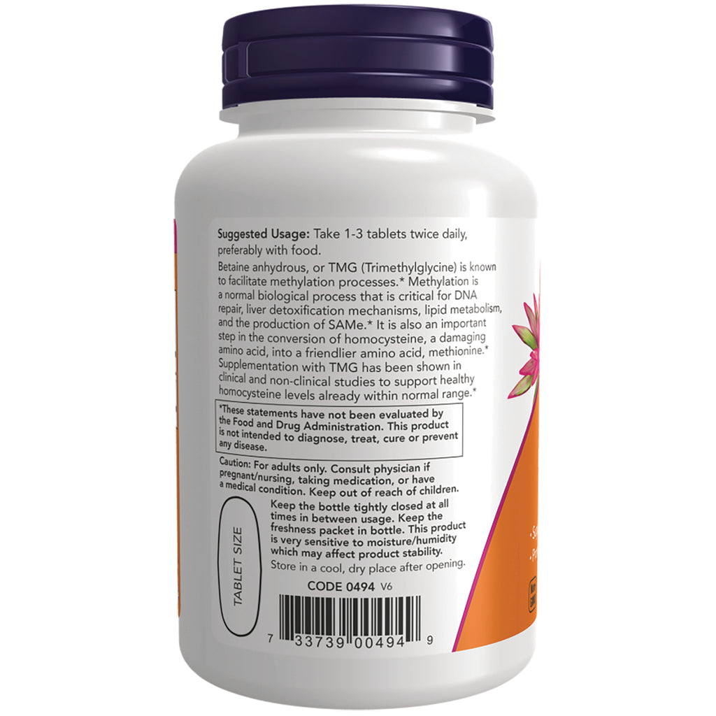 NWF1379 | Back of white supplement bottle showing suggested usage, caution text and barcode - Thumbnail