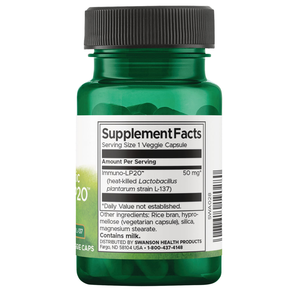 SWA028 | Back label with Supplement Facts - Thumbnail