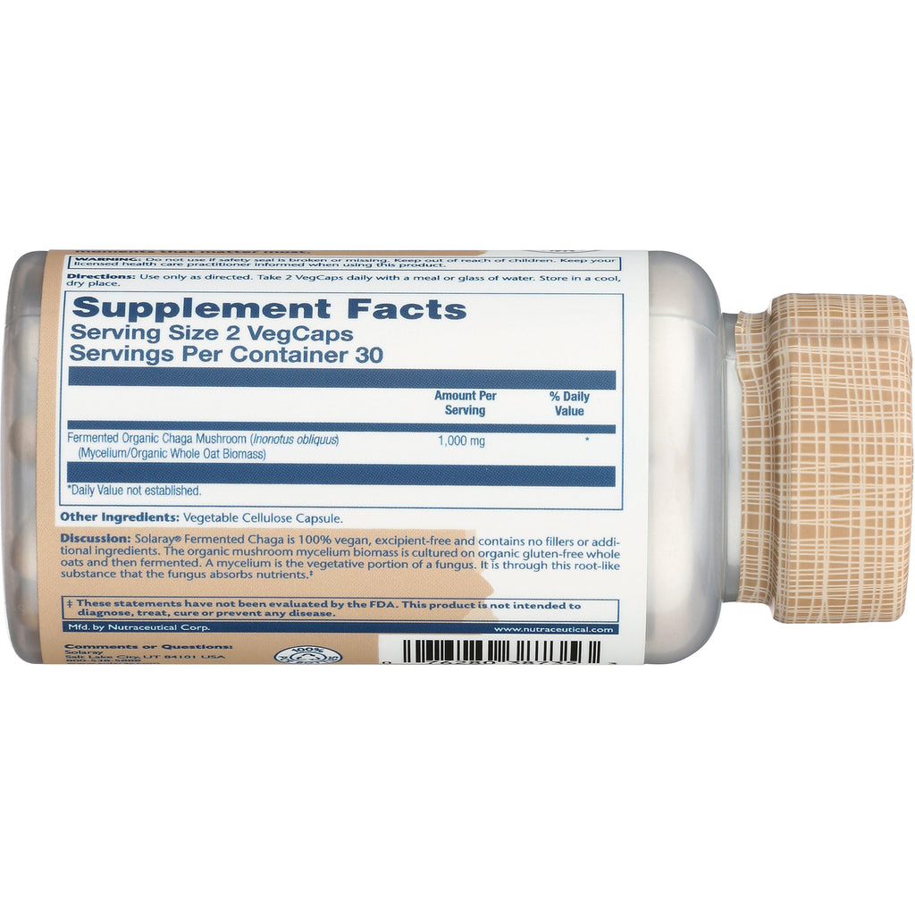 SLR459 | Back label showing Supplement Facts, serving size 2 VegCaps, servings per container 30 and other ingredients - Thumbnail