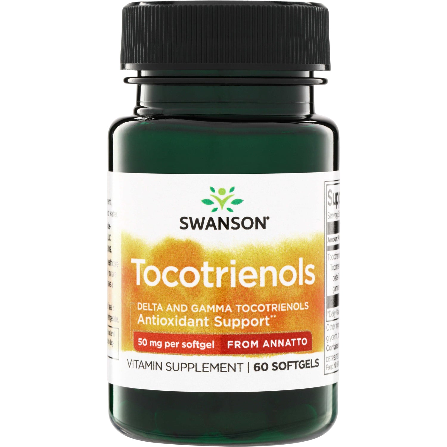 SWU526 | Swanson Tocotrienols, antioxidant support, 50 mg per softgel from annatto, vitamin supplement, 60 softgels