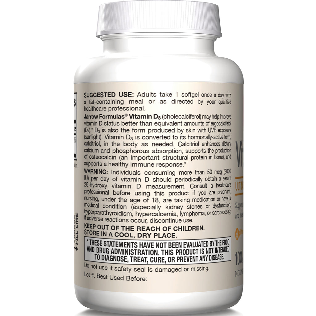 JR125 | back label showing suggested use, warning, storage instructions and regulatory disclaimer - Thumbnail