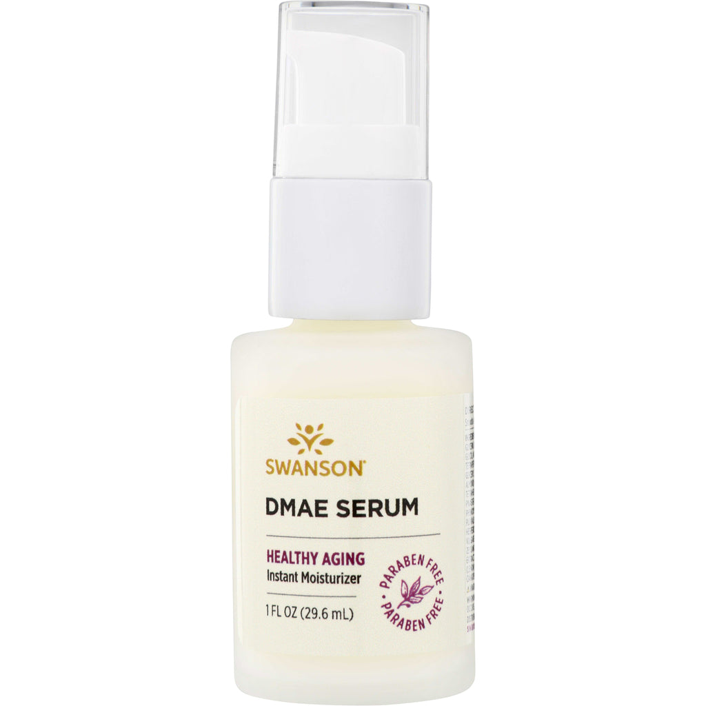 SW1486 | Swanson DMAE Serum, Healthy Aging Instant Moisturizer, Paraben Free, 1 fl oz pump bottle - Thumbnail