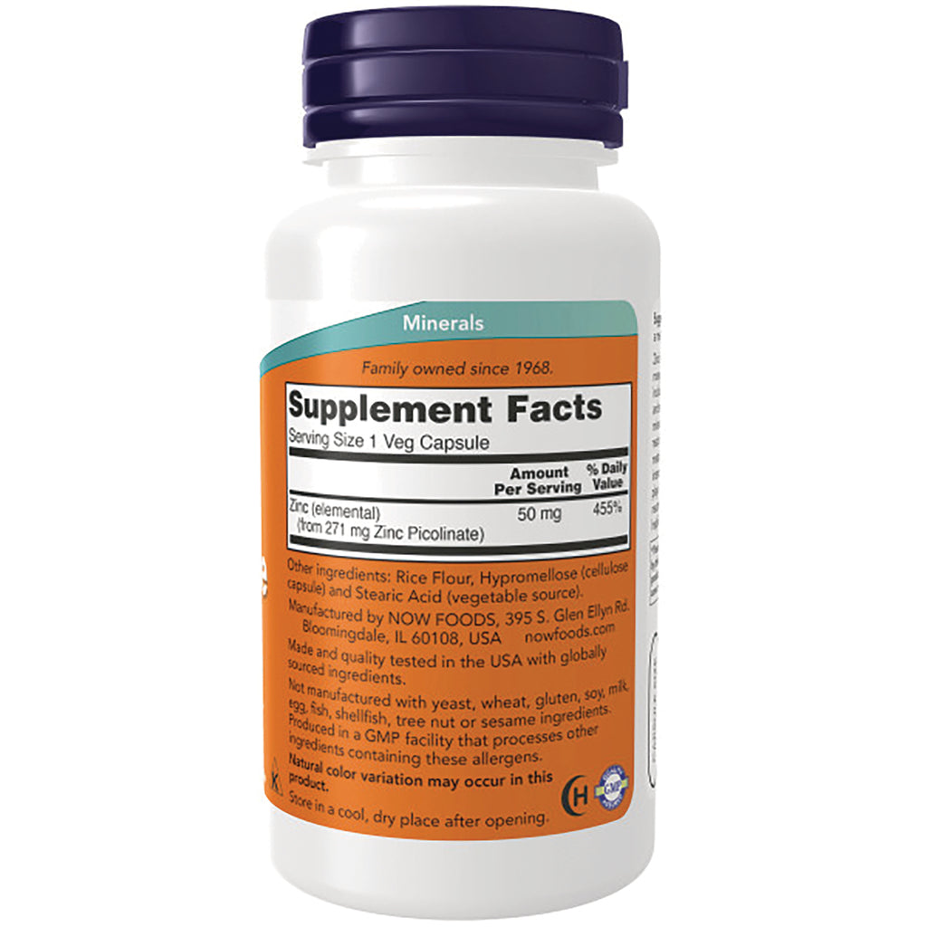 NWF1121 | back of white supplement bottle showing Supplement Facts label and ingredient text - Thumbnail
