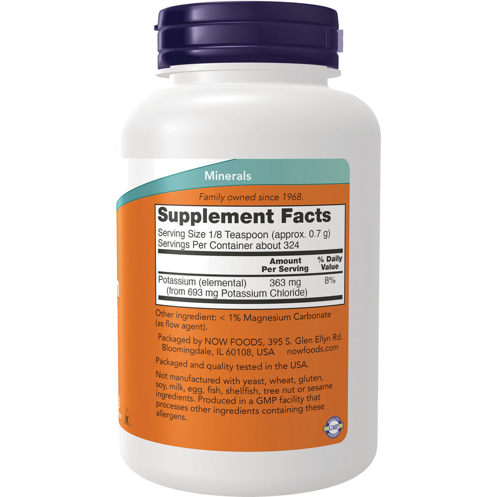 NWF905 | Back of white supplement bottle with orange label showing Supplement Facts panel and ingredient and packaging text - Thumbnail