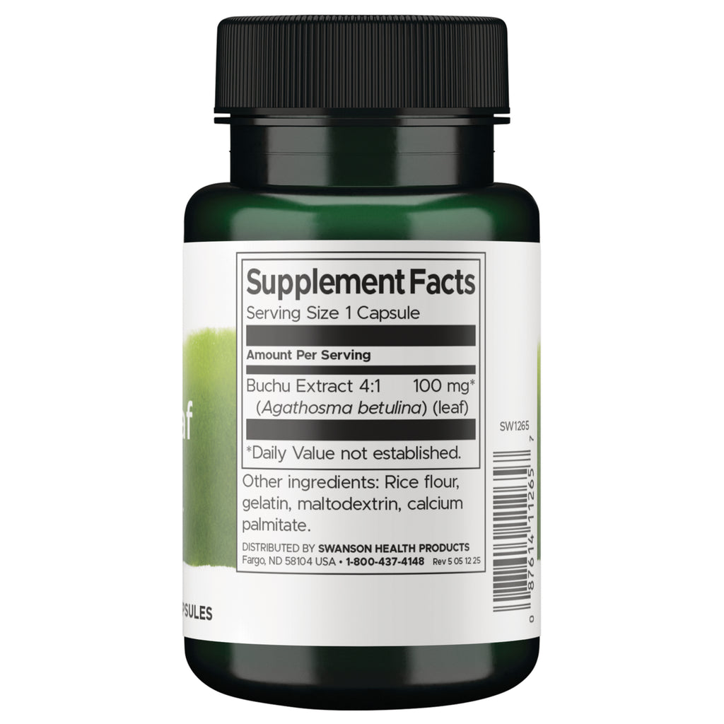 SW1265 | Back label with supplement facts and serving information - Thumbnail