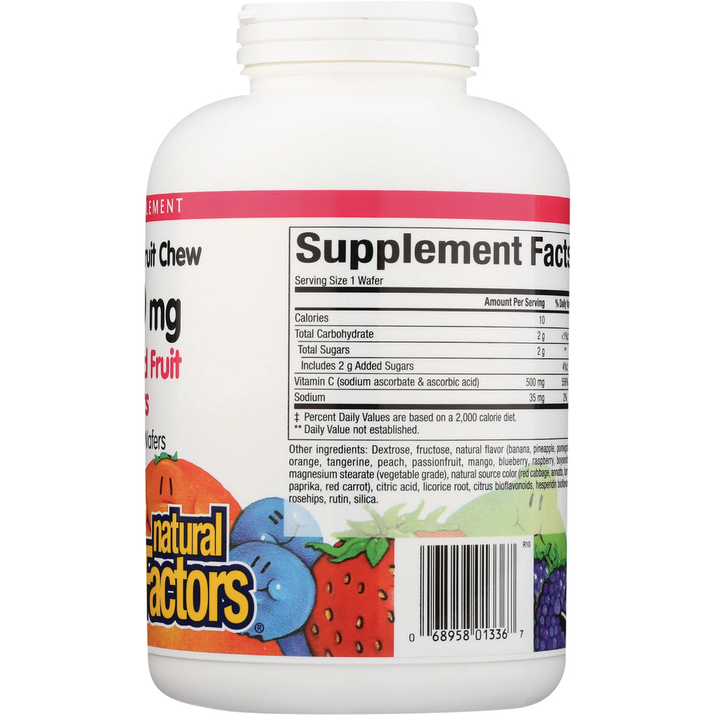 NFC092 | Back of white supplement bottle showing Supplement Facts panel, ingredients list and barcode - Thumbnail