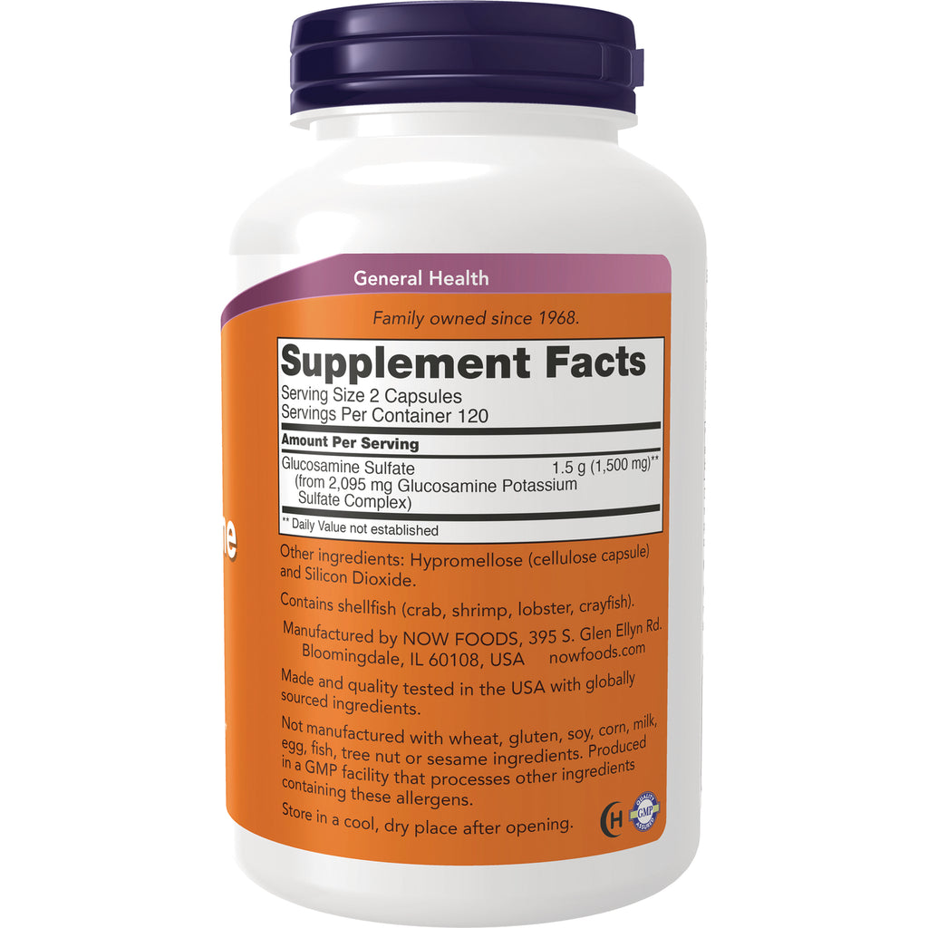 NWF1049 | Back label showing Supplement Facts, serving size, ingredients, and manufacturer information on orange panel - Thumbnail
