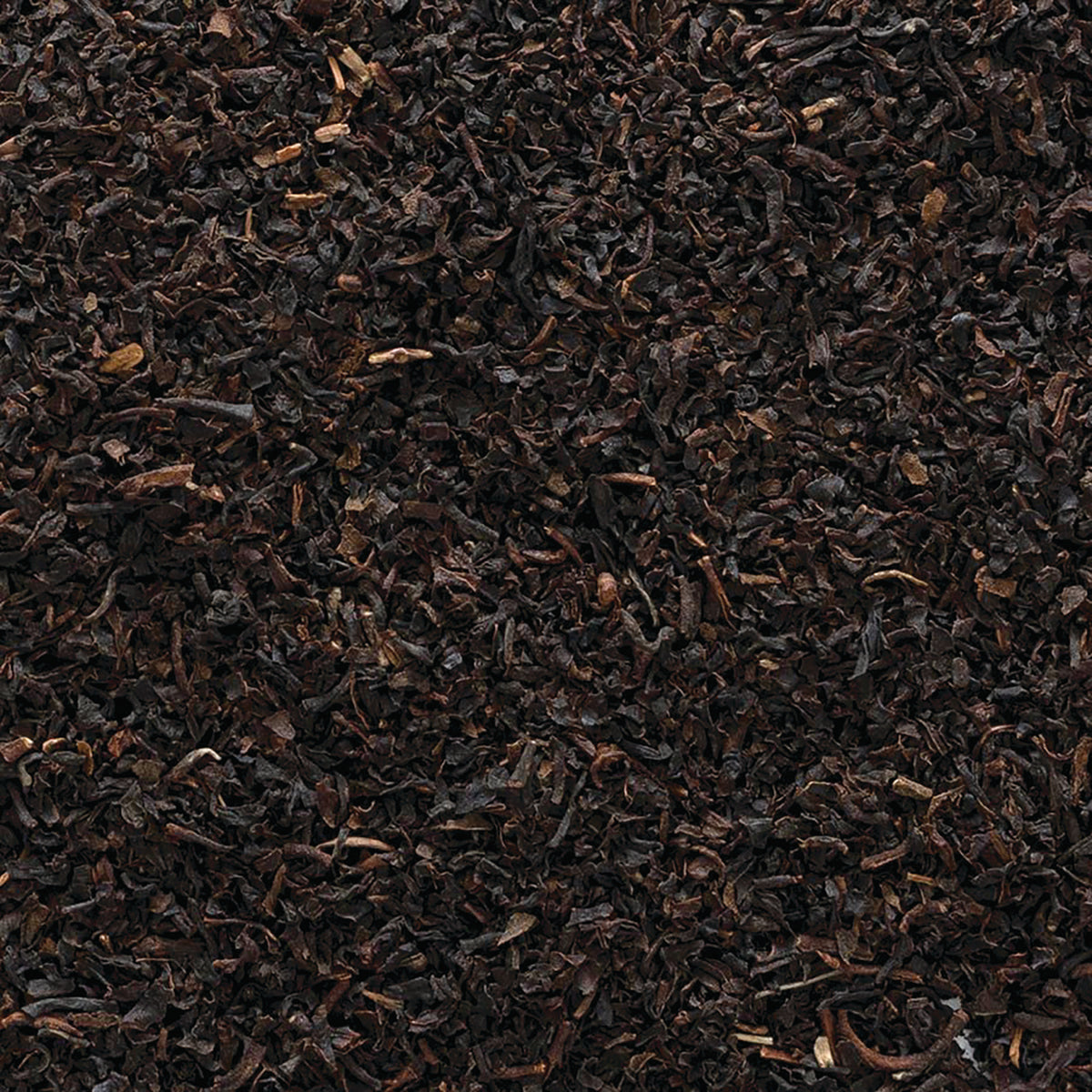 FNP080 | close-up of loose black tea leaves, dried loose leaf