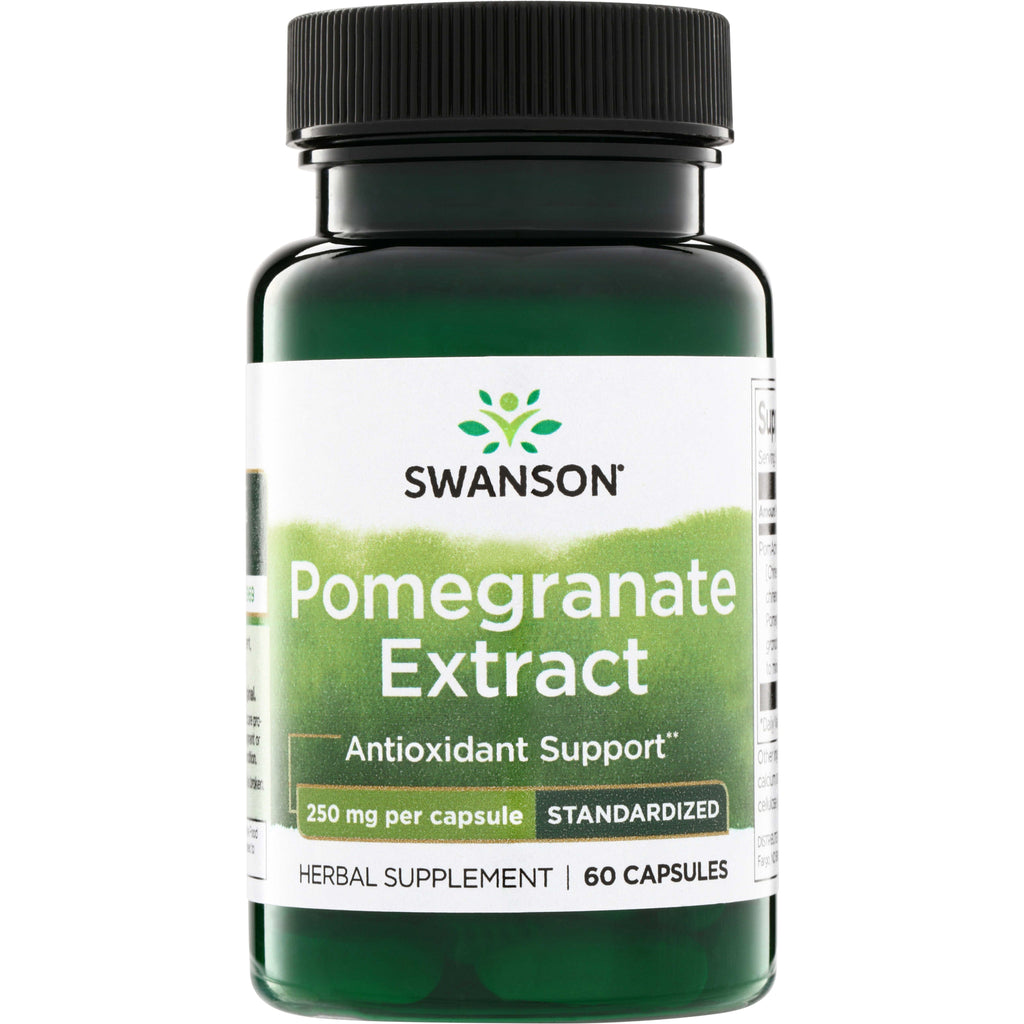 SWH265 | Swanson Pomegranate Extract, antioxidant support, 250 mg per capsule, standardized, 60 capsules - Thumbnail