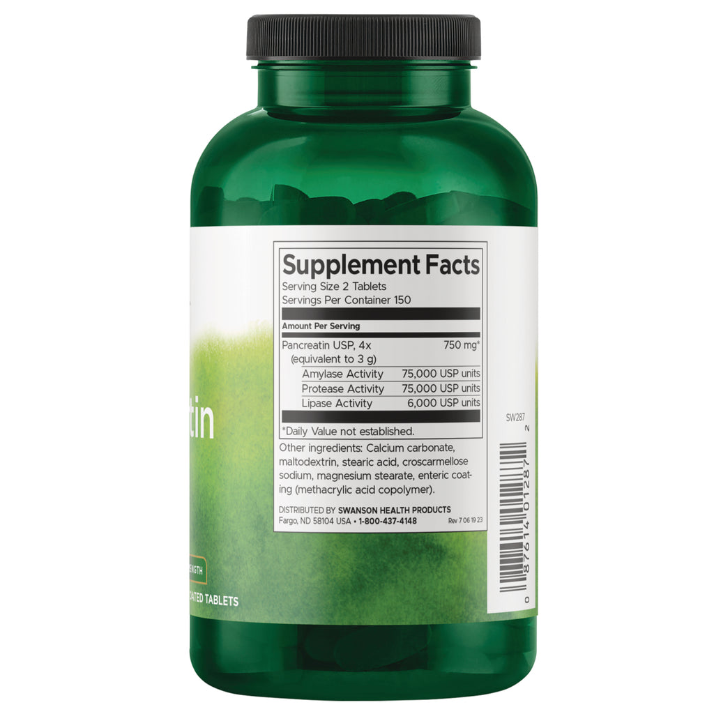 SW287 | Back label with Supplement Facts - Thumbnail