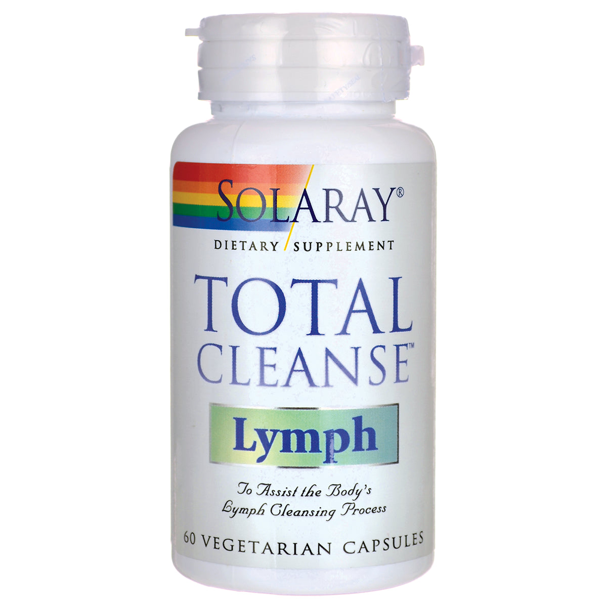 SLR411 | Solaray Total Cleanse Lymph dietary supplement bottle labeled 60 vegetarian capsules