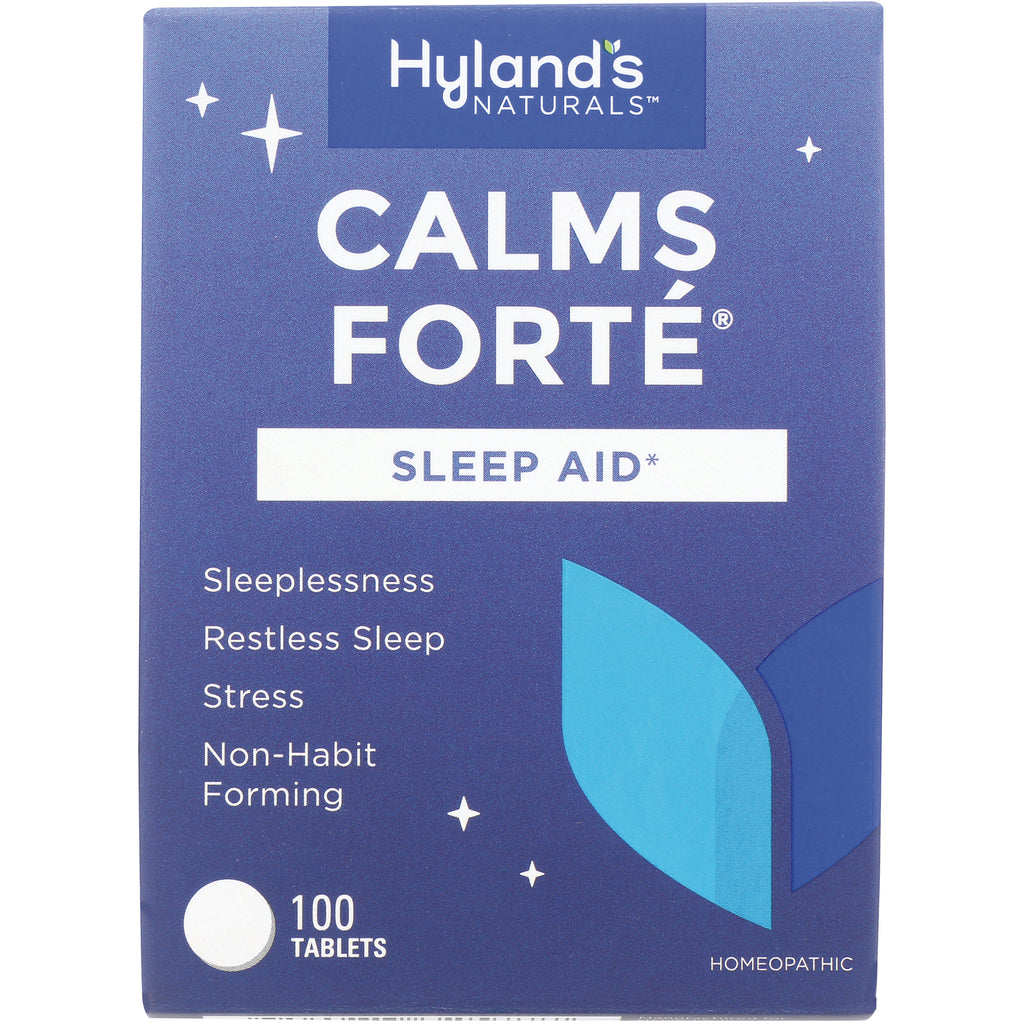 HY261 | Hyland's Naturals CALMS FORTE sleep aid box, 100 tablets, non-habit forming for sleeplessness and stress - Thumbnail