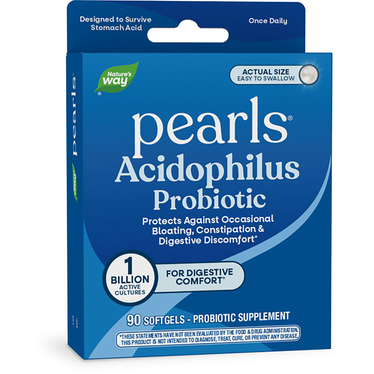 ET284 | Nature's Way Acidophilus Probiotic pearls 90 softgels front packaging