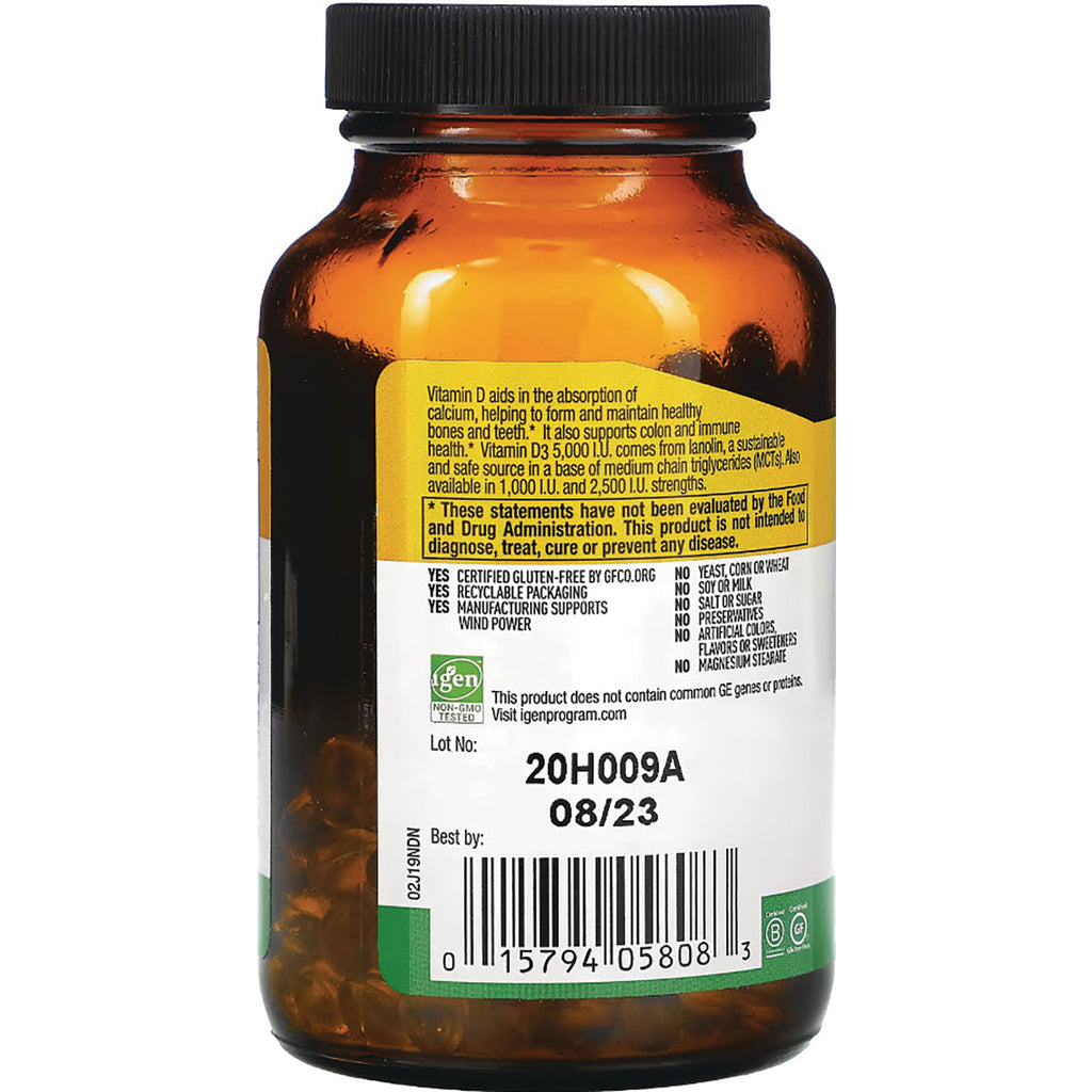 CRL453 | Back label of amber supplement bottle showing warnings, lot 20H009A, best by 08/23 and barcode - Thumbnail