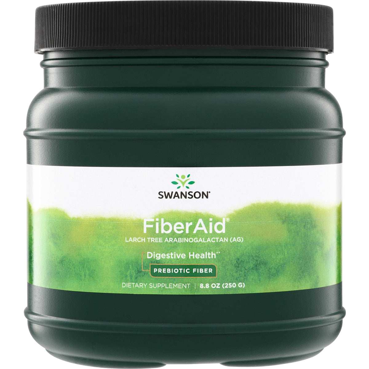 SWU508 | Swanson FiberAid prebiotic fiber powder, larch tree arabinogalactan, 8.8 oz (250 g)