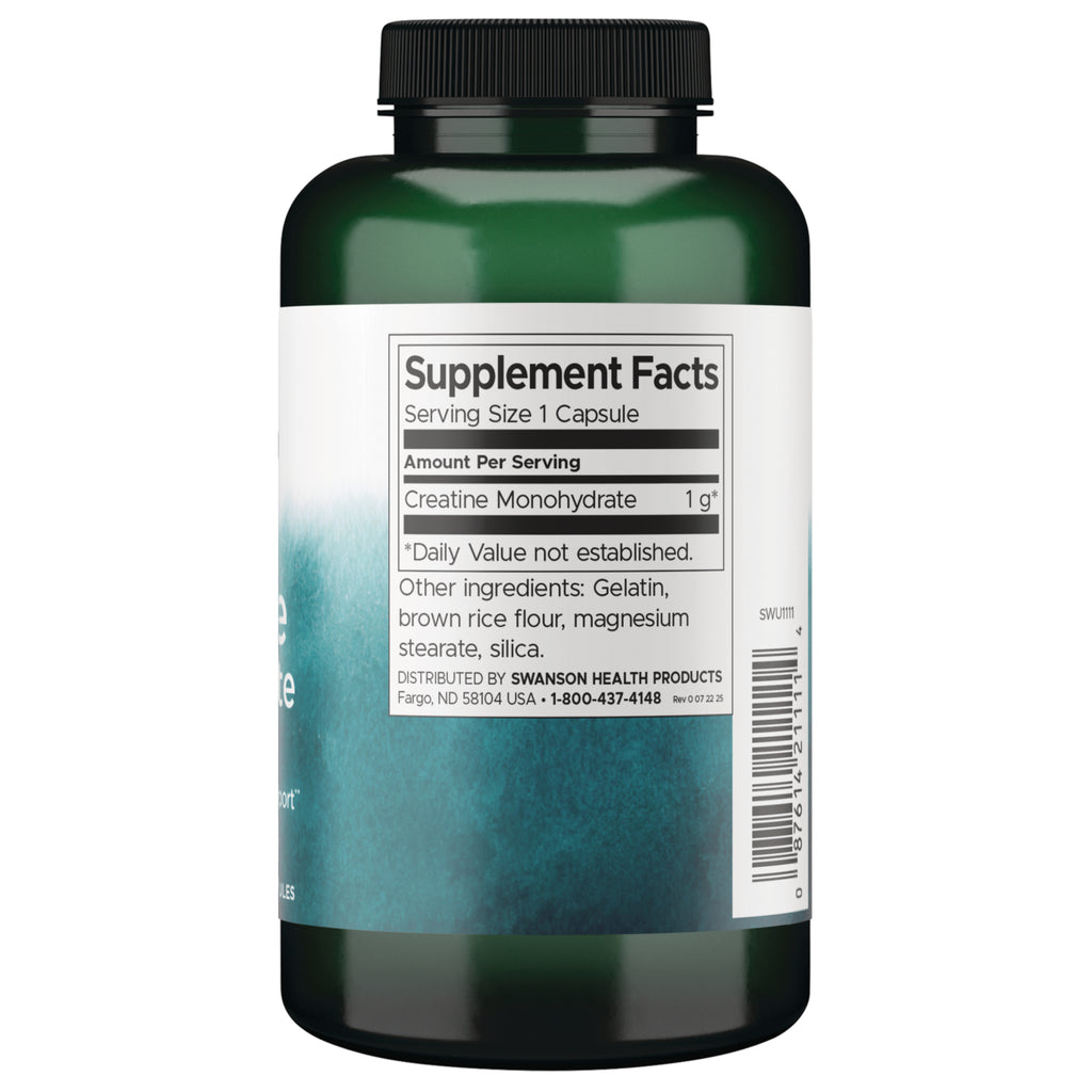 SWU1111 | Back label with Supplement Facts panel and other ingredients list - Thumbnail